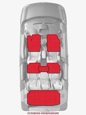 ЭВА коврики «Queen Lux» комплект для Chevrolet Traverse (2G)
